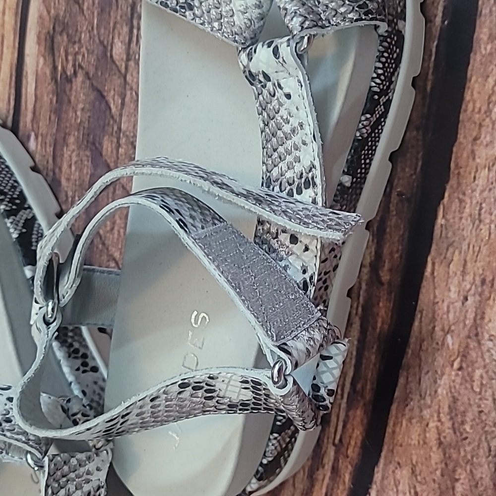 J/Slides Python Leather Sandals - Picture 8 of 12